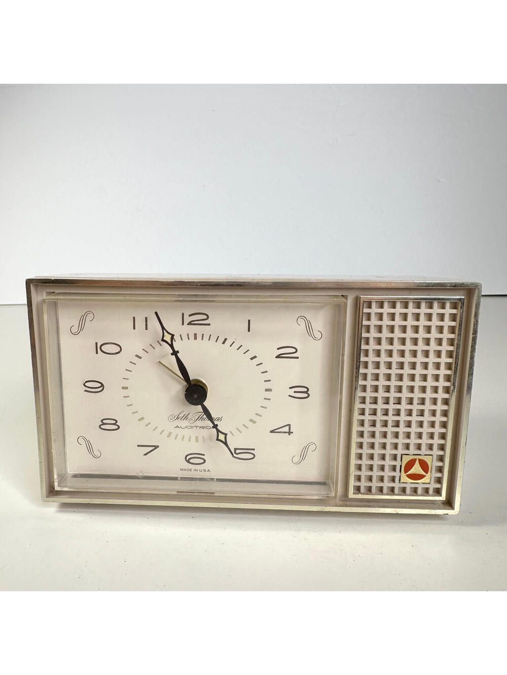 Vintage Seth Thomas Auditron Battery-Operated Clock For Parts